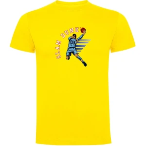 Kruskis T-shirt à Manches Courtes Slam Dunk Yellow 3XL Homme