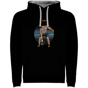 Kruskis Sweat à Capuche Stay Healthy Bicolor Black / Grey L