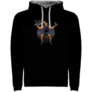 Kruskis Sweat à Capuche Stay Strong Bicolor Black / Grey M
