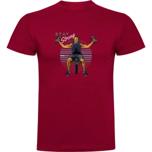 Kruskis T-shirt à Manches Courtes Stay Strong Dark Red S