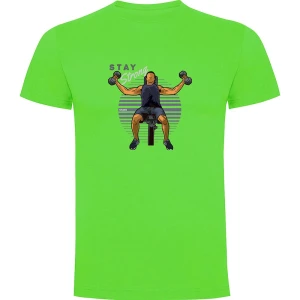 Kruskis T-shirt à Manches Courtes Stay Strong Light Green XL