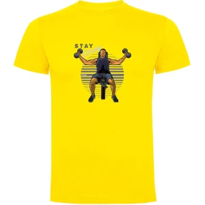 Kruskis T-shirt à Manches Courtes Stay Strong Yellow XL