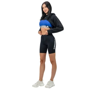 Nebbia Sweat-shirt Designer Cropped Gym Time Black S