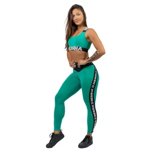 Nebbia Leggings Taille Haute Side Stripe Iconic Green M