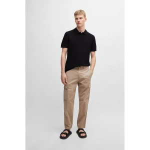 Boss Polo à Manches Courtes Prime Orange Black M Homme