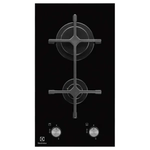 Electrolux Plaque De Verre à Gaz Egc 3322nvk 30 Cm 2 Feux Black One Size unisex