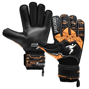 Precision Gants De Gardien De But Fusion X Roll Finger Protect Black / Fluo Orange / White 9 unisex
