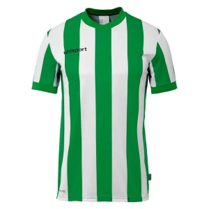 Uhlsport T-shirt à Manches Courtes Retro Stripe Green / White 2XL Homme