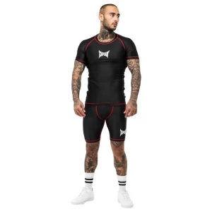 Tapout T-shirt à Manches Courtes Crystal Black / White / Red L