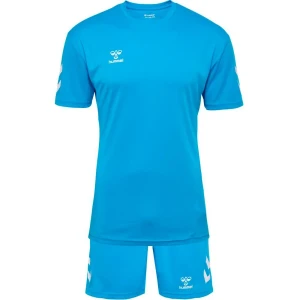Hummel Ensemble à Manches Courtes Logo Diva Blue L Homme,Femme