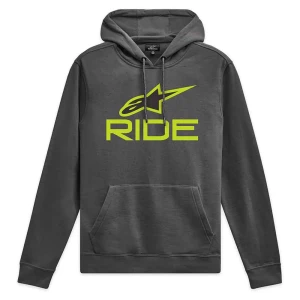 Alpinestars Sudadera Con Capucha Ride V3 Char / Lime / Black XL