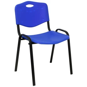Nowy Styl Chaise De Bureau Fixe Iso Pvc 2 Unités Blue One Size