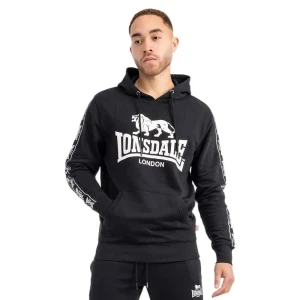 Lonsdale Sweat à Capuche Scousburgh Black / White XL