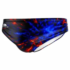 Turbo Bañador Slip Red Blue Fire Red 3XL