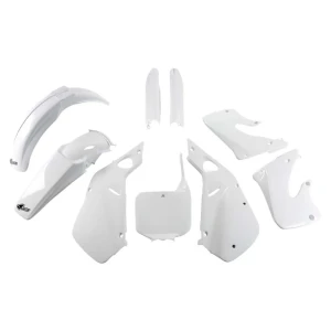 Ufo Kit De Plásticos Honda Cr 125/250 1998-1999 Hokit094f-041 Fork Protectors & White One Size