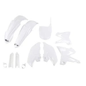 Ufo Kit De Plásticos Yamaha Yz 125/250 2002-2004 Restyling Yakit328f-046 Fork Protectors & White One Size