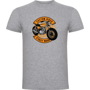 Kruskis Camiseta De Manga Corta Custom Rider Heather Grey 3XL