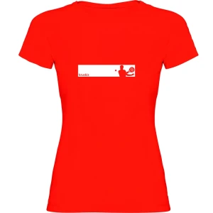 Kruskis T-shirt à Manches Courtes Frame Padel Red 2XL Femme