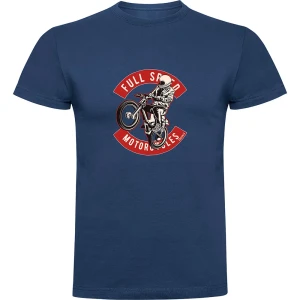 Kruskis Camiseta De Manga Corta Full Speed Denim Blue 2XL