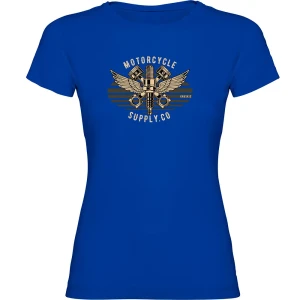 Kruskis Camiseta De Manga Corta Motorcycle Supply Royal Blue XL