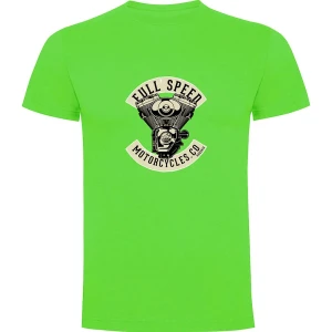 Kruskis Camiseta De Manga Corta Motorcycles Co Light Green XL