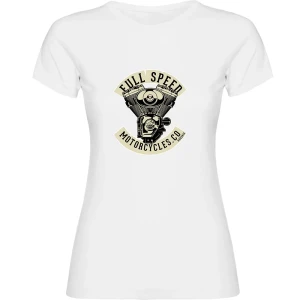 Kruskis Camiseta De Manga Corta Motorcycles Co White L