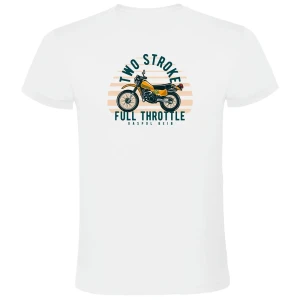 Kruskis Camiseta De Manga Corta Two Stroke White XL