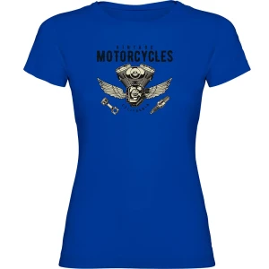 Kruskis Camiseta De Manga Corta Vintage Engine Royal Blue M