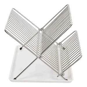 Sauvic Escurridor De Platos Plegable White One Size