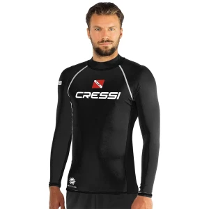 Cressi Spa Rash Guard Manches Longues Diving 2024 Black XL Femme