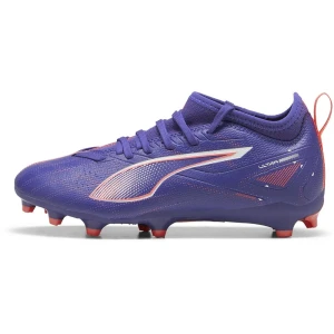 Puma Chaussures De Football Junior Ultra 5 Match Fg/ag Jr Lapis Lazuli / White / Sunset Glow EU 28 Garçon,Fille