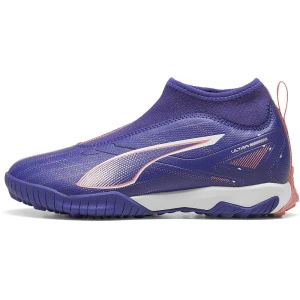Puma Chaussures De Football Junior Ultra 5 Match+ Ll Tt + Mid Jr Lapis Lazuli / White / Sunset Glow EU 35 Garçon,Fille