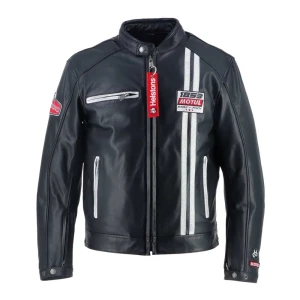 Helstons Chaqueta De Cuero Boxer Black / White M