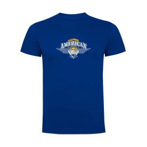 Kruskis Camiseta De Manga Corta American Royal Blue 2XL