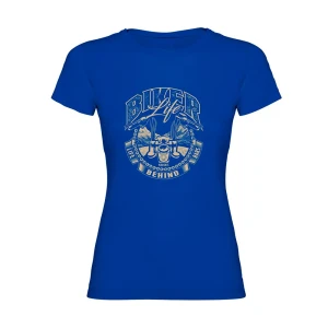 Kruskis Camiseta De Manga Corta Biker Life Royal Blue L