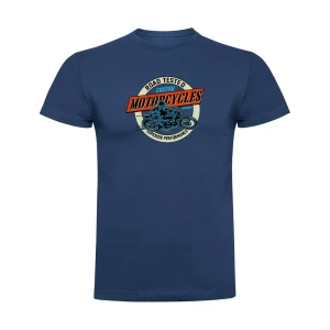 Kruskis Camiseta De Manga Corta Road Motorcycles Denim Blue L