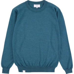 Makia Pull Merino Ocean Blue M Homme