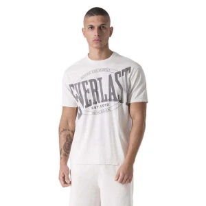 Everlast T-shirt à Manches Courtes Dye Off White L Homme