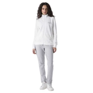 Everlast Veste De Survêtement Giacca Zip Felpa Off White / Grey Melange S Femme