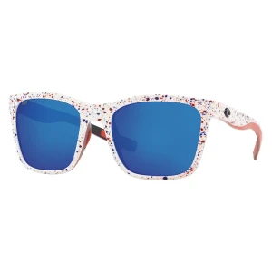 Costa Lunettes De Soleil Polarisées Panga Shiny White Firework Blue Mirror 580P/CAT3 unisex