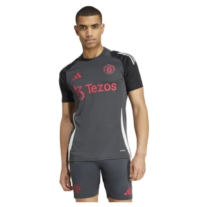 Adidas T-shirt à Manches Courtes Entraînement Manchester United 24/25 Eu Carbon S18 / Black M Homme