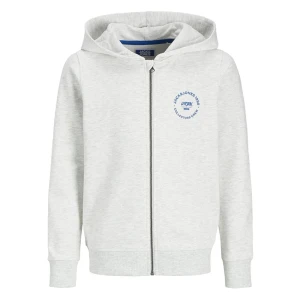 Jack & Jones Sweat-shirt à Zip Simon White Melange 14 Années Garçon