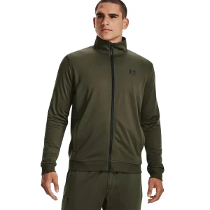 Under Armour Veste De Survêtement Sportstyle Tricot Marine OD Green / Black M Homme