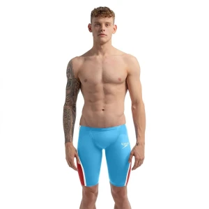 Speedo Jammer Fastskin Lzr Pure Intent 2.0 Picton Blue / Flame Red / Snow Reflective UK 25