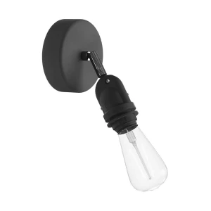 Creative Cables Écran Fermaluce Eiva Avec Rotule Rosace Et Douille étanche Ip65 Black One Size