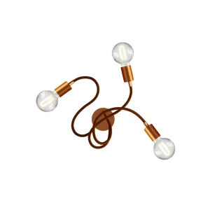 Creative Cables Applique Ou Plafonnier Flex 60 Articulé à Lumière Diffuse Avec Ampoule Led G95 Satin Copper One Size