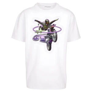 Mister Tee T-shirt à Manches Courtes Moto Gt White 2XL Homme