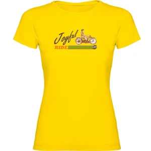 Kruskis Camiseta De Manga Corta Joyful Ride Yellow M
