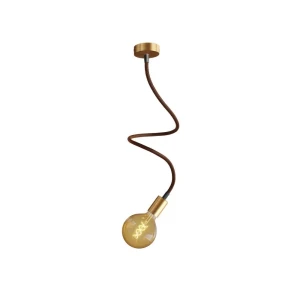Lámpara De Techo O Pared Creative Flex Con Bulb 90 Cm Satin Bronze One Size
