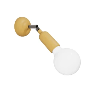 Creative Cables Lampe Fermaluce Avec Articulation Et Interrupteur Intégré-avec Bulb Silicone Mustard One Size